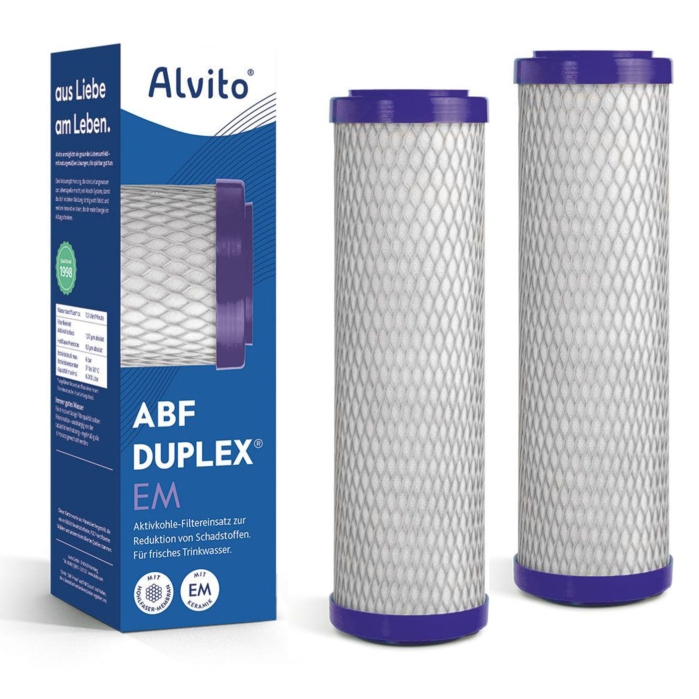 Alvito Wasserfilter ABF Duplex EM 2er Set