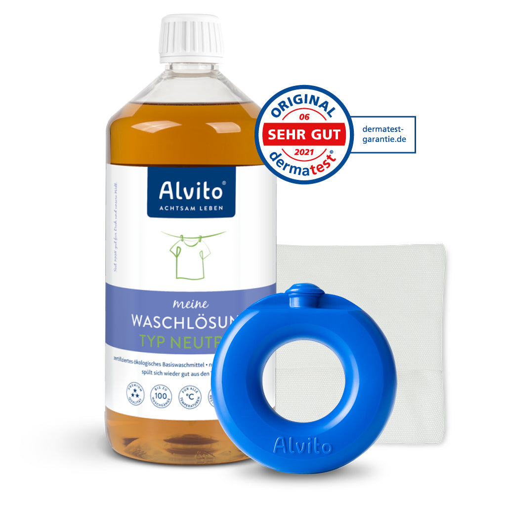 Alvito Waschmittel Flüssig Neutral Waschring Startset