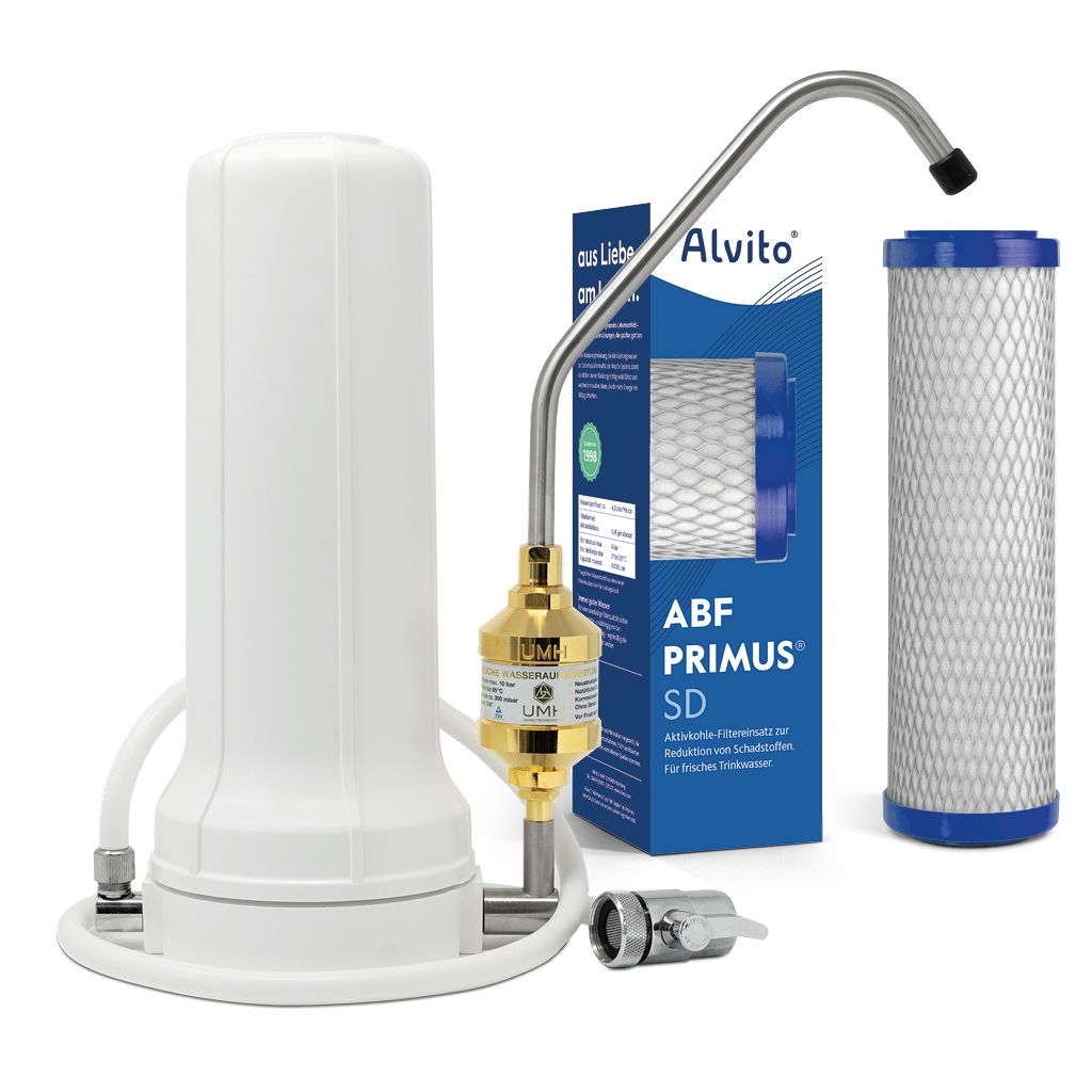 Alvito Wasserfilter Auftischfilter Set UMH Pure