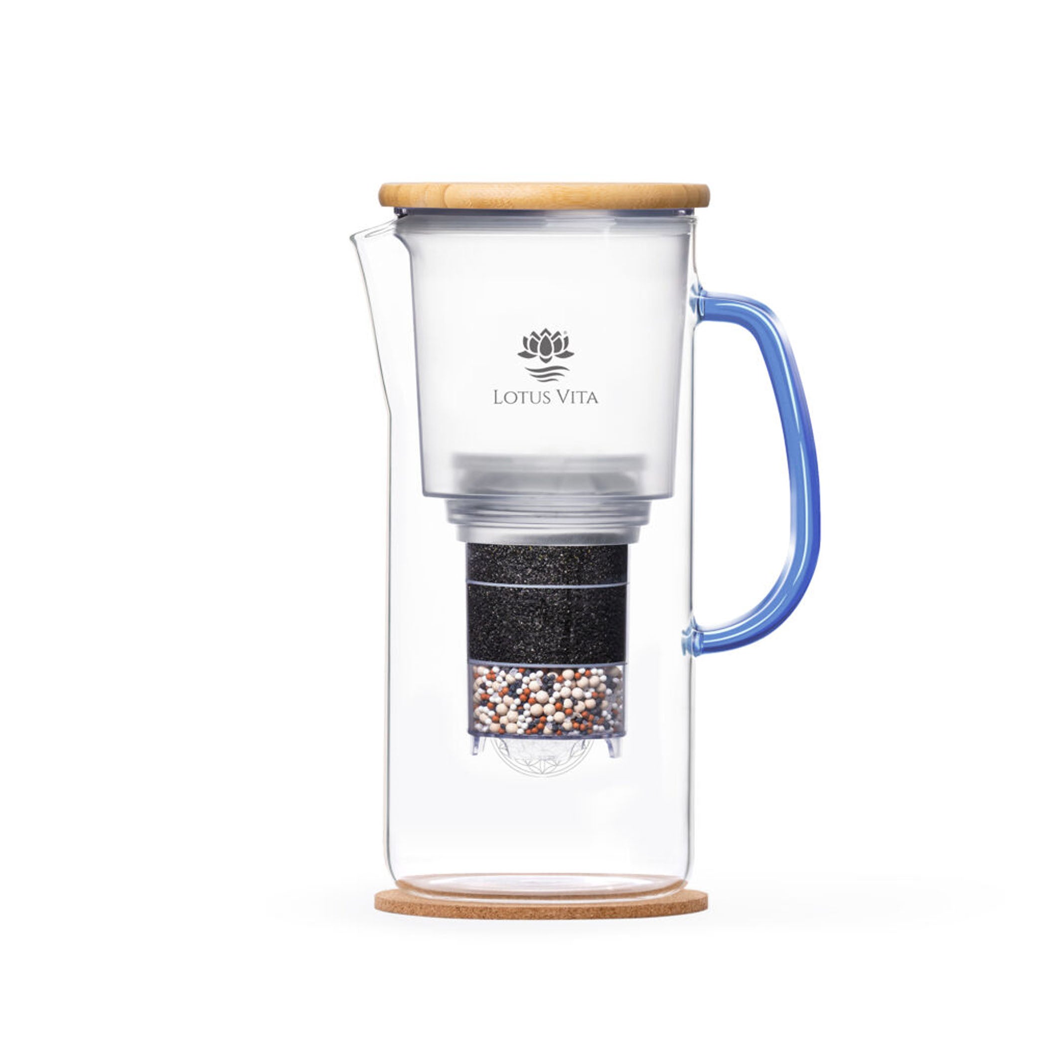 Lotus Vita ENYA Wasserfilter Kanne Glas Jubiläums-Edition